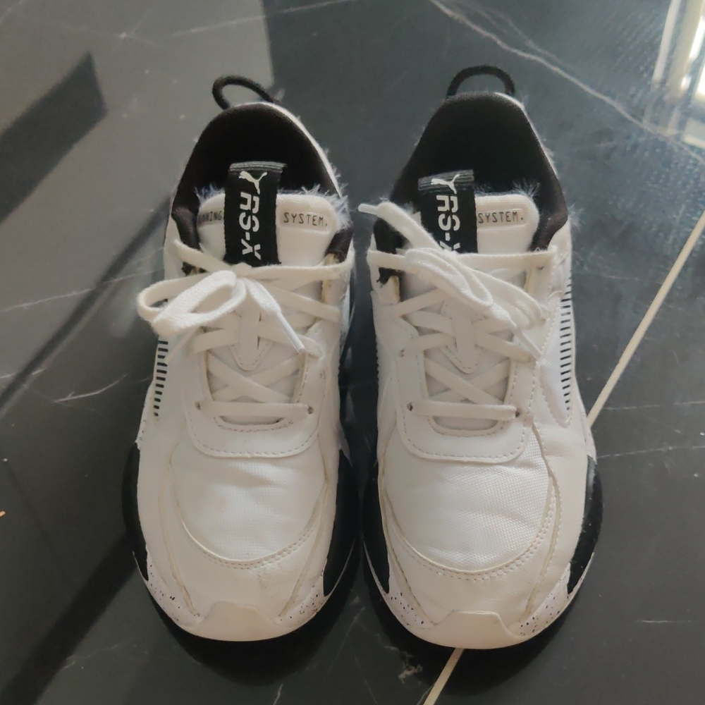 White and Black Men's Sneakers - Picture 2 of 6